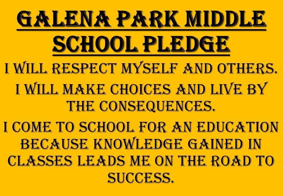 GPMS Student Pledge GPMS Student Pledge